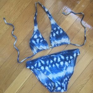 Ralph Lauren blue tie dye bikini